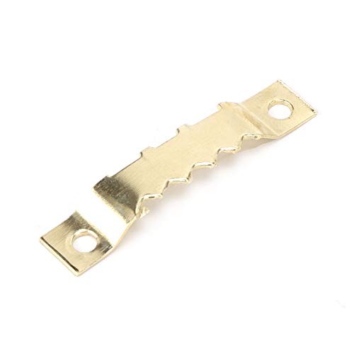 Image of 100 Zigzag Hooks, 200 Screws Heavy Duty Photo Frame Hangers Hooks Sawtooth Hanging Hardware Tools, Suitable for Photos, Posters, Canvas