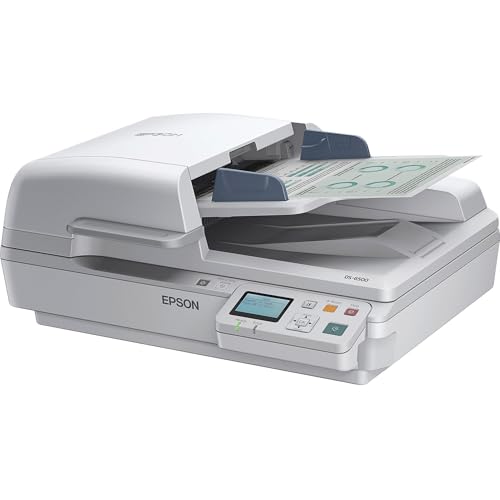 Epson WorkForce DS-6500 Sheet-Fed, Color Document & Image Scanner, 100 page Auto Document Feeder (ADF) & Duplex (B11B205221)