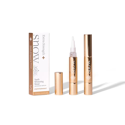Snow Extra-Strength Teeth Whitening Serum - Oral Care Teeth Whitener Pen - Whitening Pen for Stain Removal & Whiter Teeth - Tooth Whitener with Potassium Nitrate and Hydroxyapatite - 2 Pack