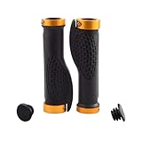 Rubber Grip Handlebar Cover Compatible with Kaabo Wolf Warrior Wolf Koning Wolf X Electric Scooter Anti-Slip Grip Replacement Parts (Gold)