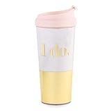 Purple Kate Spade New York Women\'s Bridal Insulated Thermal Travel Mug Tumbler, 16 Ounces, I Do (gold)