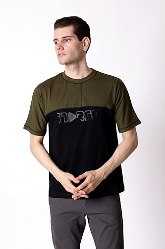 Image of Trendy Men's Round Neck T-Shirt Pure Pre Combed Cotton Bio-Washed 3D Print (STM-003)