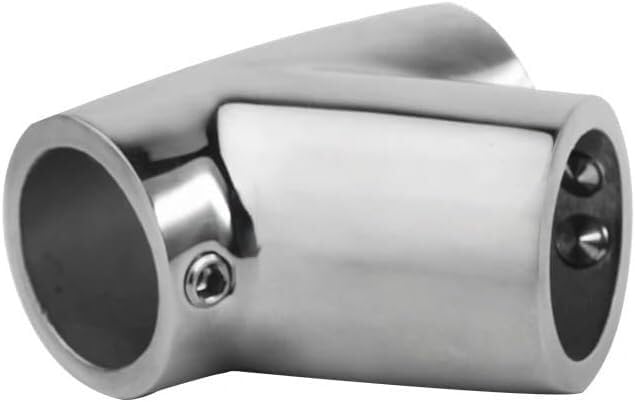 Raccordo in acciaio inossidabile 316, 60 gradi, tubo a T per corrimano, accessorio a 3 vie per barche, yacht, rimorchi