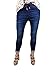 Produktbild Jewelly Damen Jogg | Lange Jeans Hose aus weichem Sweat Denim| Schlupfhose aus Jogg Stoff | Athleisure Pants Dark Jogg Blue XL
