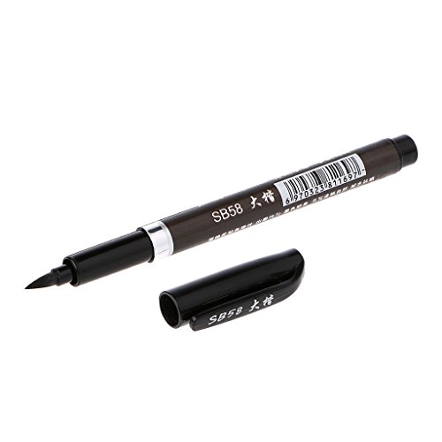 Yanhonin Stylo Pinceau de Calligraphie Feutre Pinceau chinoise Japonaise avec Pointe Souple et Précise Brosse d'encre pour Écriture Dessin Manga Artisanat (8) Cover