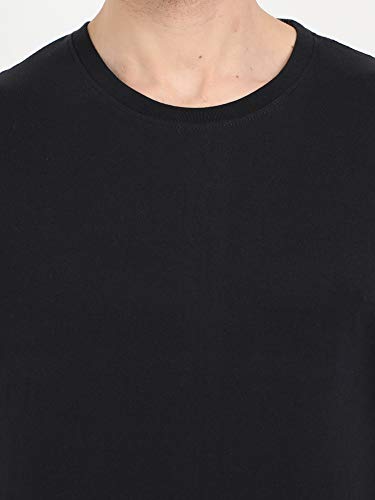 Image of FLEXIMAA Men's Cotton Round Neck Plain Half Sleeve T-Shirt