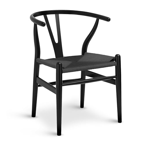 Poly & Bark Weave Dining Chairs – Mid-Century Modern Wishbone