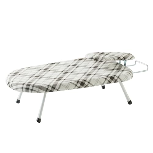 Tabletop Ironing Board, Compact Space Saving Foldable Countertop Ironing Boards for Home Supply, Dorm, Travel (Color : Grid)