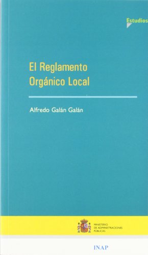 Portada de Reglamento Organico Local