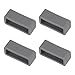 uxcell Watch Band Strap Loops, Rubber Replacement Fastener Rings Silicone Watch Holder Keeper for 18mm Width Watch Band, Deep Gray 4 Pcs