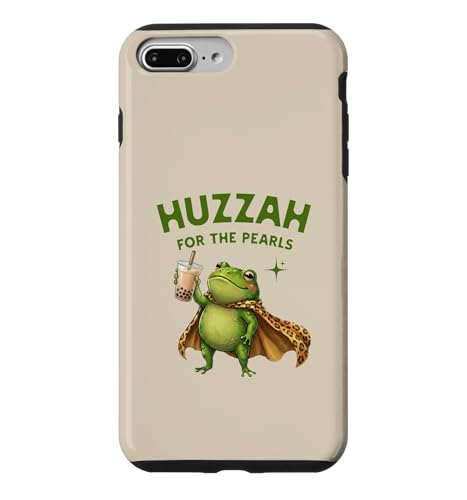Huzzah For The Pearls �J�G�� �{�o�e�B�[ ����Ȓ����̃O���t�B�b�N �X�}�z�P�[�X iPhone 7 Plus/8 Plus �p