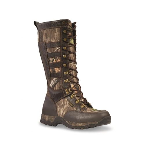Guide Gear Snake Boots for Men, Rubber Hunting Boots Waterproof & Snake Proof Mossy Oak Country Roots 14D (Medium)