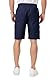Ougelebo Kurze Hosen Herren Cargo Shorts Herren Sommer Cargohose Kurz Baumwolle Freizeithose Männer Men’s Shorts Elastische Taille mit Tunnelzug Dunkelblau L