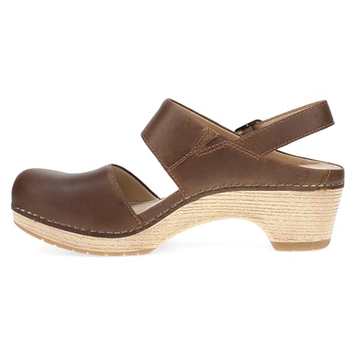 Image of Dansko Lucia Closed-Toe Sandals for Women - Linings from Recycled Materials and Leather for Breathability- Lightweight Rubber Outsole for Long-Lasting Wear