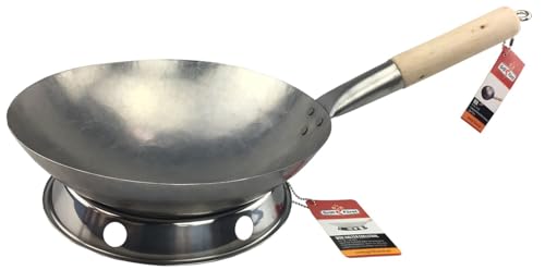 Grillfürst Wok-Ring für Seitenkocher - Stabiler Edelstahl Wokaufsatz für Gasgrill & Seitenbrenner - Perfekt für asiatische Wokgerichte & BBQ