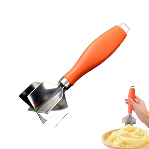 Picadora de Carne de Acero Inoxidable | Cuchilla De Acero Inoxidable Para Picar | con Mango Ergonómico para Picar y Desmenuzar | para Cocinar en Casa Carne de Res Queso Hamburguesa Harina Puré de Pata