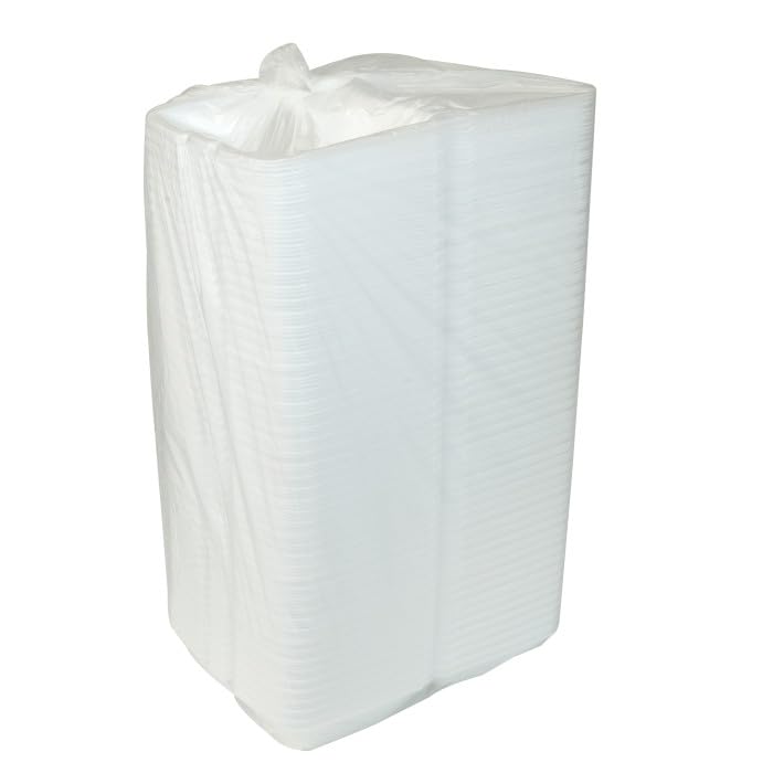 Pactiv YTH102050001 Foam White 9 x 6 x 3 1-Comp. Container - 150 / CS