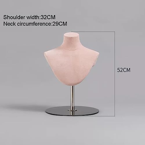 Présentoir à bijoux 3D buste mannequin de table noir pour collier