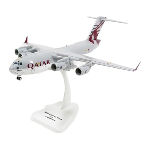 Aviones 1 200 C-17 Qatar modelo de simulación de avión de carga de metal