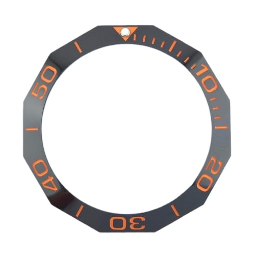 1個 OD:42.3mm*ID:33.2mm 傾斜型発光セラミックベゼルインサート 交換用 自動巻き腕時計 WAY201(TGHY-29)