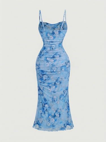 Image of GORGLITTER Women's Floral Spring Summer Wedding Guest Dress Bridal Shower Cocktail Tea Party Beach Midi Sun Dress 2026