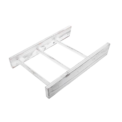 HOLIDYOYO Soporte para Toallas de té decoración de la Bandeja toallero de Piscina al Aire Libre decoración del baño de la casa de Campo Escalera toallero decoración para baño Madera