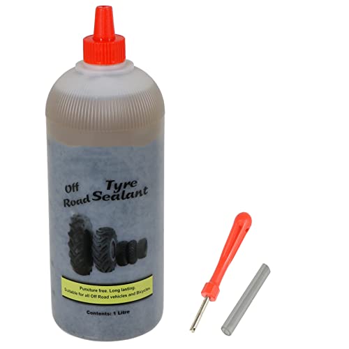 Spares2go Tyre Sealant Puncture Repair Kit Off Road Bike MTB Quad BMX Inner Tube (1L Bottle)