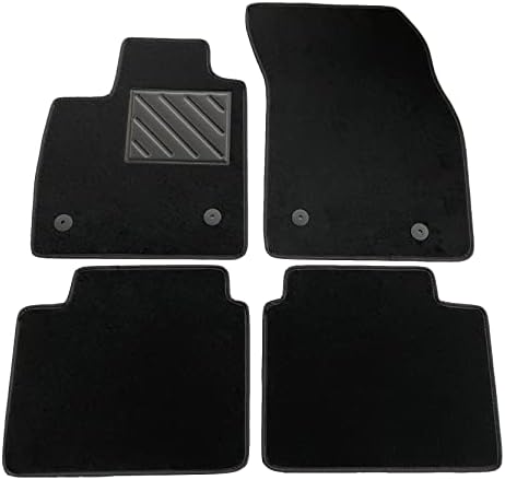 Set Di 2 Tappetini Anteriori In Velluto Per Ford Focus MK3 (2010-2018) - Su Misura Con Rinforzo Pedali - Antiscivolo