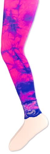 Jefferies Socks Girls 7-16 Lace Tie Dye Footless Tights