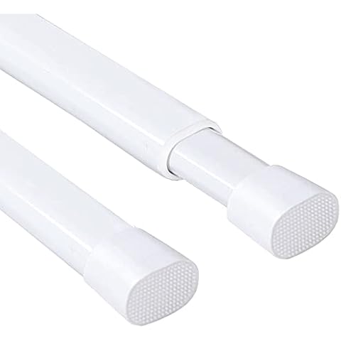 H.VERSAILTEX 2 Pack Spring Tension Curtain Rods Cover