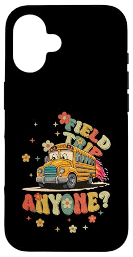 Coque pour iPhone 16 Field Trip Anyone Retro Vintage School Summer Bus Field Day