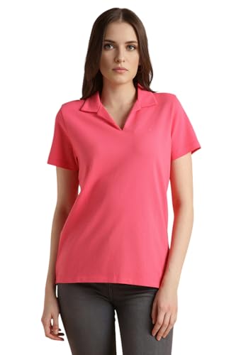 Image of Van Heusen Women's Solid Regular Fit T-Shirt