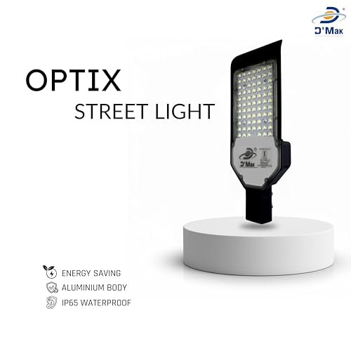 Image of D'Mak LED Street Light White Focus with Lens Waterproof IP65 for Outdoor Purposes (Pack of 1, 72W LED Street Light)