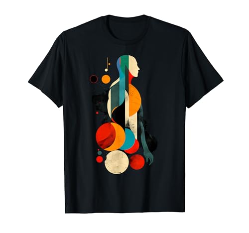 Artsy Discus Lanzador en Arte Abstracto Discus Throw Camiseta