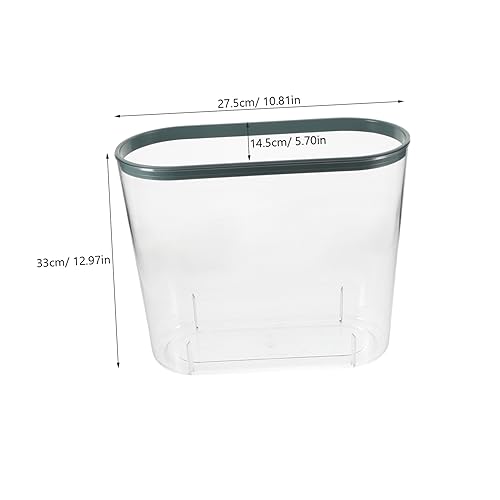 Caneca de basura Uonlytech rectangular azul sin tapa miniatura 2