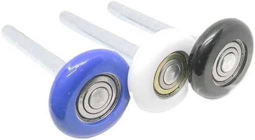 1pcs OD 46mm Nylon Garage Door Pulley Wheel BSR46120-12 Electric Door Rotate Bearing 46x120 Plastic Guide Wheel With Stem(Black)