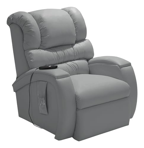 Poltrona do Papai Motorizada Imperial Zero Wall Reclinável Corano Cinza Conforto e Praticidade