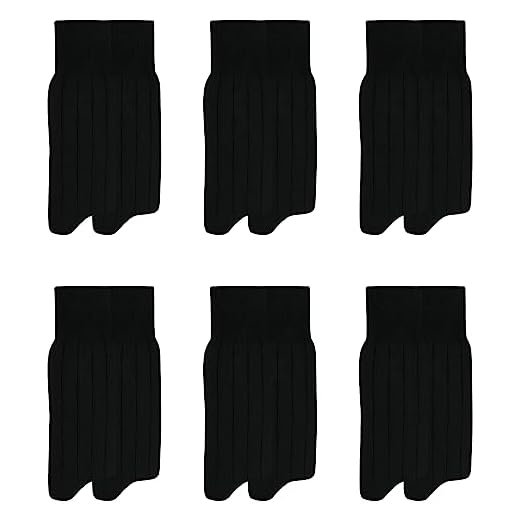 Kit 06 Meia Social Mash Algodão Mash Cano Longo Canelada | 6 Preto | 39-42