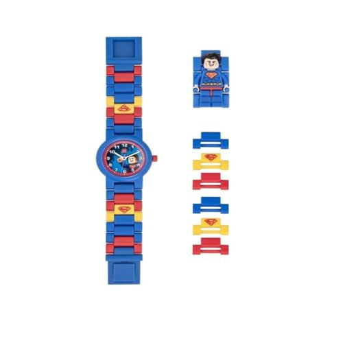 Image of LEGO Kid DC Superman Minifigure Link Analog Watch 8021575
