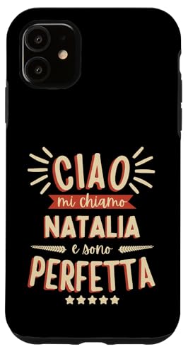 Natalia Idea Regalo Personalizzata Amica Nome Divertente �X�}�z�P�[�X iPhone 11 �p