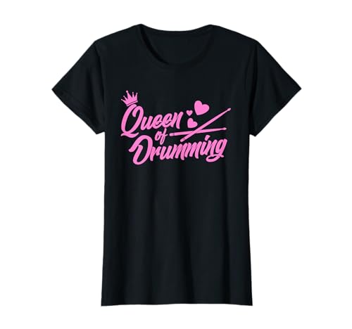 Drummer Queen Schlagzeuger Musik Schlagzeug Königin T-Shirt