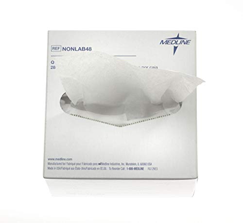Image of Medline Delicate Task Wipes, Low Linting Lab Wipes, 4 inch x 8 inch, Multi-Purpose Cleaning, 280 per Box