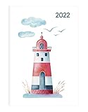  Ladytimer Mini Lighthouse 2022 - Taschen-Kalender 8x11,5 cm - Leuchtturm - Weekly - 144 Seiten - Notiz-Buch - Alpha Edition