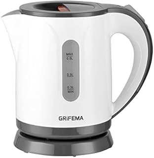 Czajnik elektryczny Grifema GC1001 0,8 litra, moc 1100W, podstawa 360º, wyjmowany filtr antytyczny, system bezpieczeństwa, plastik