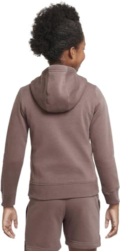 Nike Girls NSW Pullover Hoodie (Large, Plum Eclipse/White)2