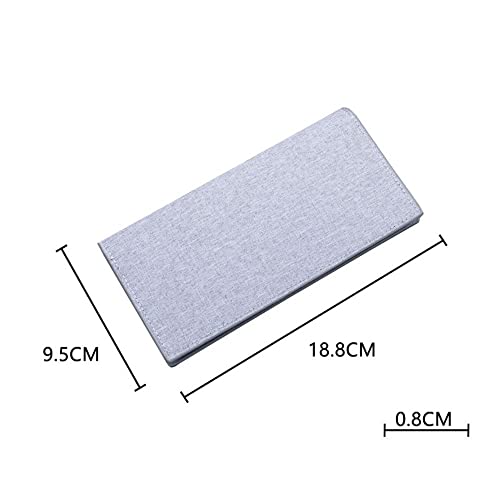 Canvas Men Wallet Thin Wallet Credit Card Business ID Cards Case Card Holder(Black)2