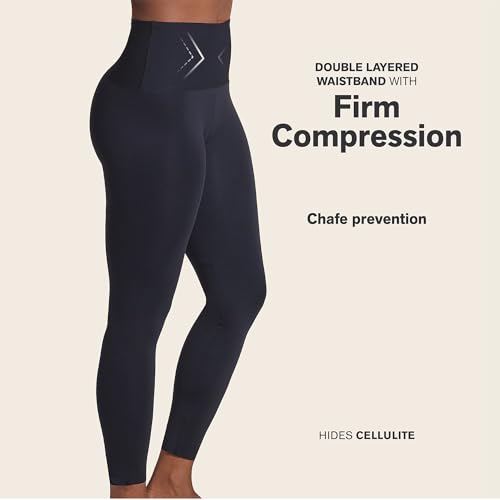 Leonisa ActiveLife Power Move Moderate Compression Mid-Rise Shapewear Leggings Activewear Athletic Pants for Women2