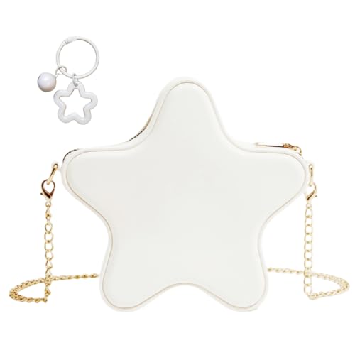 Image of Women's Mini Star Tote Bag, Women's Cute PU Leather Hobo Bag Chic Star Crossbody
