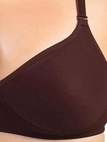 Image of SONARI Women's Non-Padded T-Shirt Bra | Wire-Free, Medium Coverage, Comfortable Polyester-Cotton Blend Fabric | Adjustable Straps, Ideal for Sports Catwalk