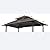 Donext 8' x 5' Grill Gazebo Double Tiered Replacement Canopy Roof, Outdoor Barbecue Gazebo Tent Roof Top, Grill Canopy for Outdoor Grill, Gray